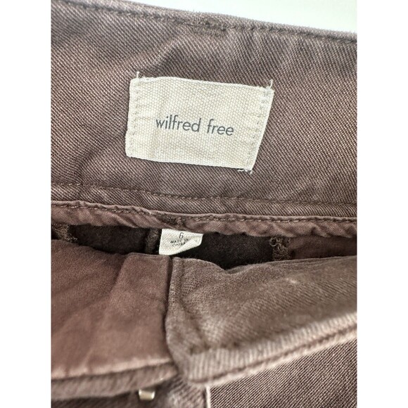 Aritzia Wilfred Free Cargo Wide Leg Pull On Pants Woman’s6 Heathered - Picture 11 of 15